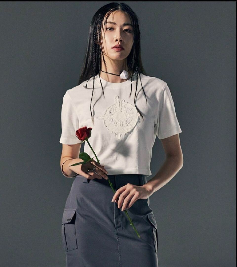 Enhypen dark blood world tour fate crop top t-shirt k-pop merch worn once m euc