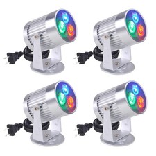 Yescom 4PCS 3W RGB Disco Ball Spotlight Pinspot Stage Effect Party Lighting