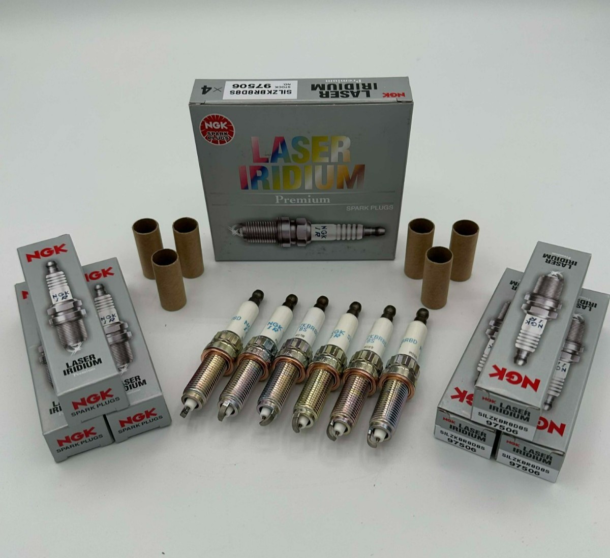 NEW Genuine 6PCS NGK 97506 - Laser Iridium Spark Plugs SILZKBR8D8S