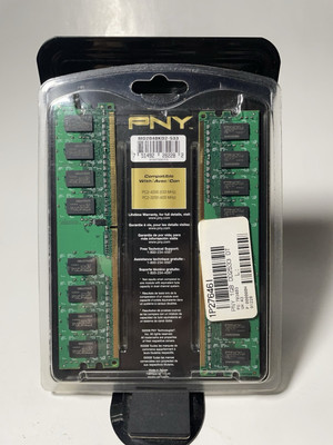 PNY 2GB DD2533 DT Memory Sticks DDR2 PC2-4200 - Sealed In Package
