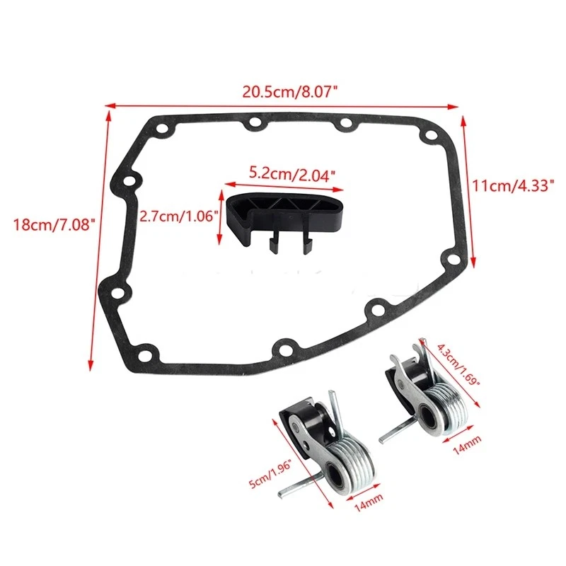 Tensor de cadena + guía + herramienta de descarga + junta de cubierta apta para Harley Twin Cam Foto 3 de 4