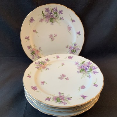 Set of 6 Rossetti Spring Violets 8  Salad Plates