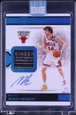 2024 Panini Eminence Matas Buzelis Rookie Laundry Tag Patch Auto 1/5 Bulls 1/1