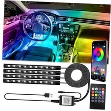Car Interior Lights, 5V LED Strip Lights with Ambient Car Lighting USB Adapter