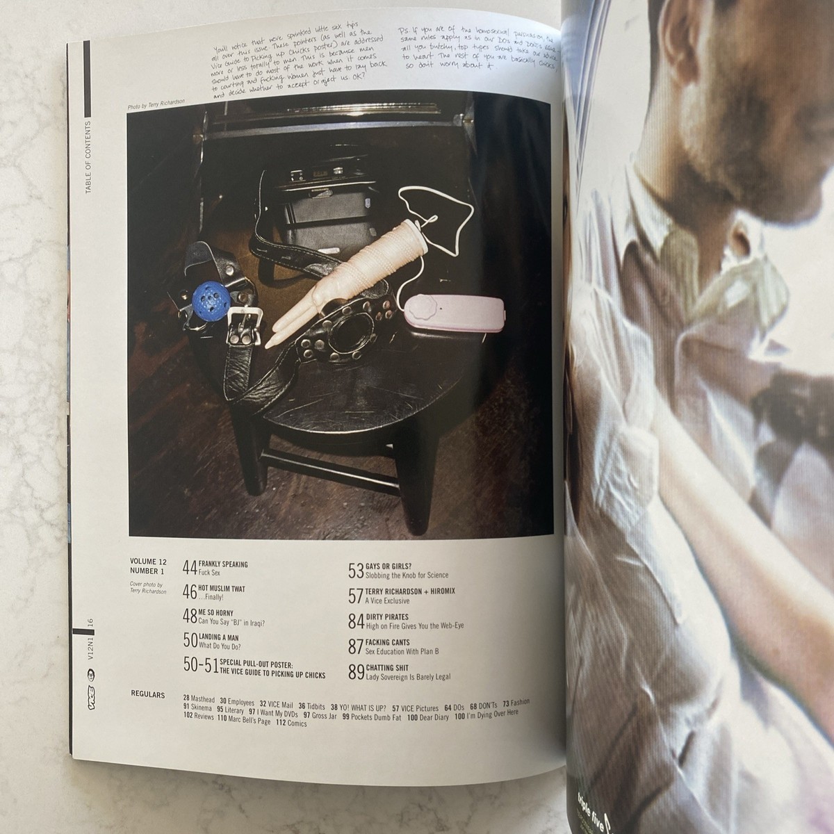 VICE MAGAZINE Vol 12 No 1 2005 Sex Issue Terry Richardson Hiromix