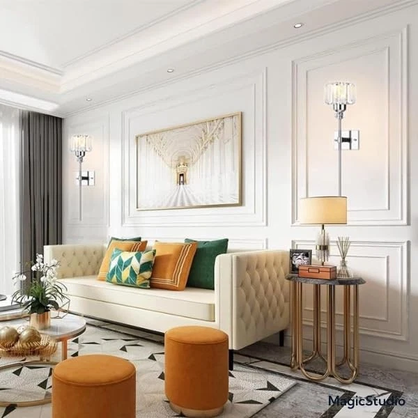 Modern Wall Sconces Lighting Battery Operated Set of 2,No Wiring Rechargeable... - Image 4 of 4