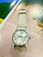 Mens Rolex Oyster Perpetual Datejust Stainless Steel Silver Dial 36mm Watch 1601 10
