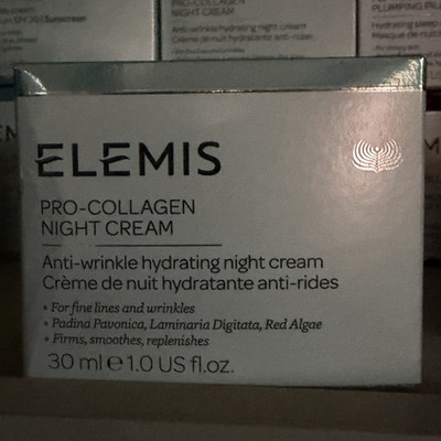 Elemis Pro-Collagen Night Cream Anti-Wrinkle Hydrating Face Padina Pavonica 30ml