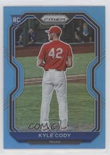 2021 Panini Prizm Tier II Carolina Blue Prizm Kyle Cody #115 0b3