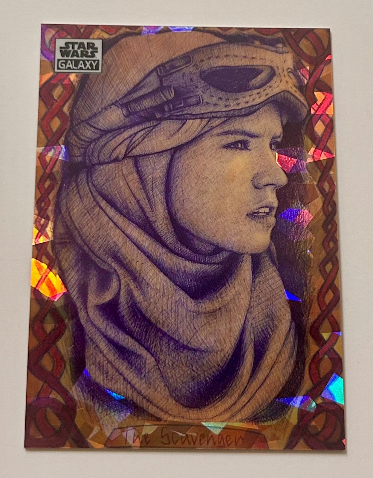 ATOMIC Refractor 077/150 Topps 2021 Star Wars Galaxy Chrome Rey The Scavenger 57
