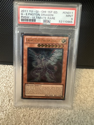 #ad #ad PSA 9 Mint Galaxy Eyes Photon Dragon PHSW EN011 1st Edition Ultimate Rare YuGiOh $350.00