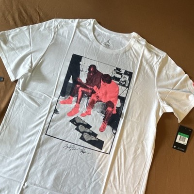 Jordan Men's Air Jordan Graphic Print Logo T-Shirt White XL Short Sleeve Cotton