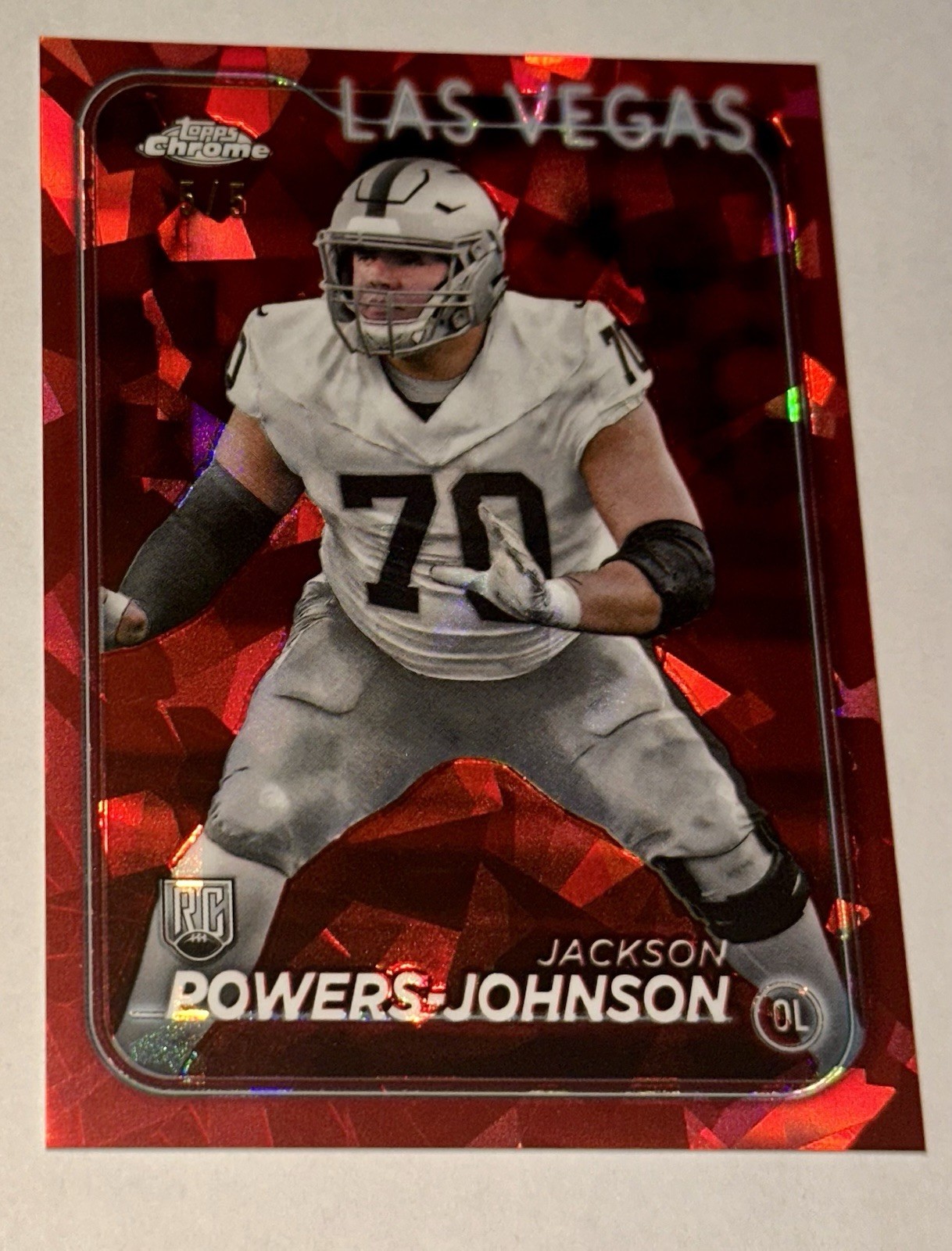 Jackson Powers-Johnson Topps Chrome Sapphire #294 Red