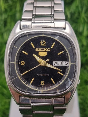 Vintage Seiko 5 6309-581A Automatic 17 Jewels Watch Japan