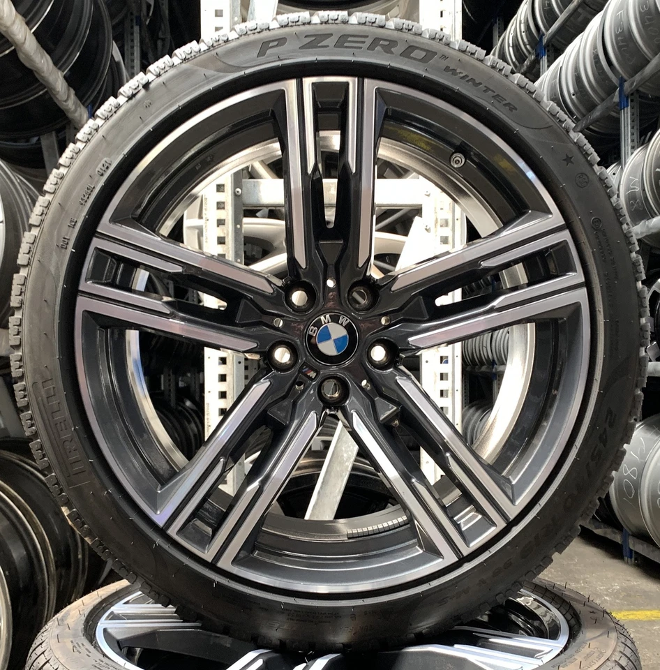 4 Orig BMW Winterräder Styling 727 M 245/40 R19 98V 8er G14 5er G30 8090019 3337 - Bild 2 von 3