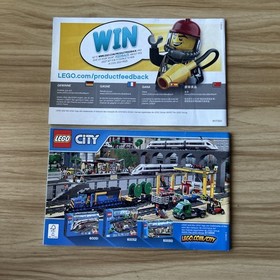 LEGO City 60070  Set of Two Manuals ONLY Water Plane Chase