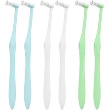 End Tuft Toothbrush with Covers, Small Head for Hard-to-Reach Areas, Orthodon...
