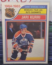 85-86 O-Pee-Chee Jari Kurri Juego Ganador Goles Líder 🚨🚨🚨 Edmonton Oilers