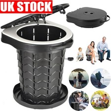 PORTABLE FOLDING CAMPING TOILET COMPACT POTTY LOO CARAVAN TOILET PICNIC FISHING