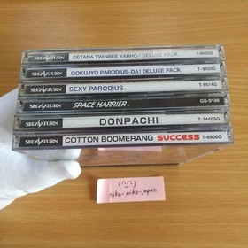 Lot 6 Sega Saturn Game Cotton Parodius Donpachi Japan