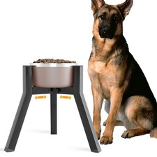 Raised Dog Bowl Stand for Large Dogs 11"Height Adjustable Width 7-10.6"Single