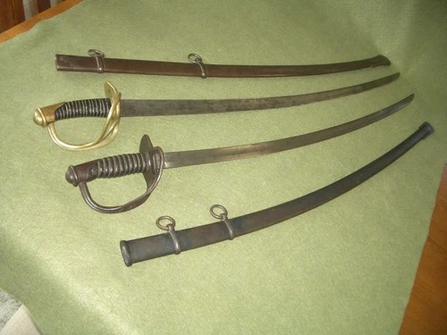 Two U.S. Army Cavalry Sabers (Swords) F. Horster M1840 & Ames U.S. Model 1906