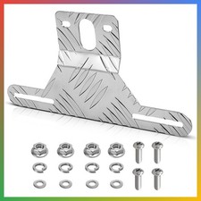 Chrome License Plate Bracket Holder Aluminum Rv Atv Trailer Mount Heavy-duty
