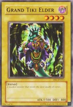 YuGiOh Grand Tiki Elder DB1-EN213 Common Englisch Good unl.