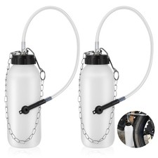 1L Brake Bleeder Bottle with 20 Inch Tube and Rubber Connector for Cars 2PCS