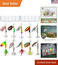 10 Heavy Metal Spinner Baits - Sharp Hook Lures for Ultimate Fishing Success
