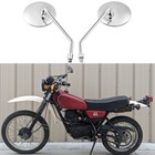 Chrome Motorcycle Rearview Side Mirrors For Yamaha XT250 XT450 XT500 XT600 XT750