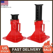 1 Pairs 22 Ton Car Jack Stand Heavy Duty Pin Type Adjustable Height 13-19 Inch
