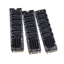 M.2 To SATA 3.0 Riser Card M2 M-KEY PCI-E Expansion Card SATA3.0 6Gbps Converter