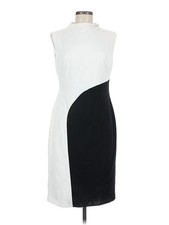 NWT Halston Women White Cocktail Dress 6