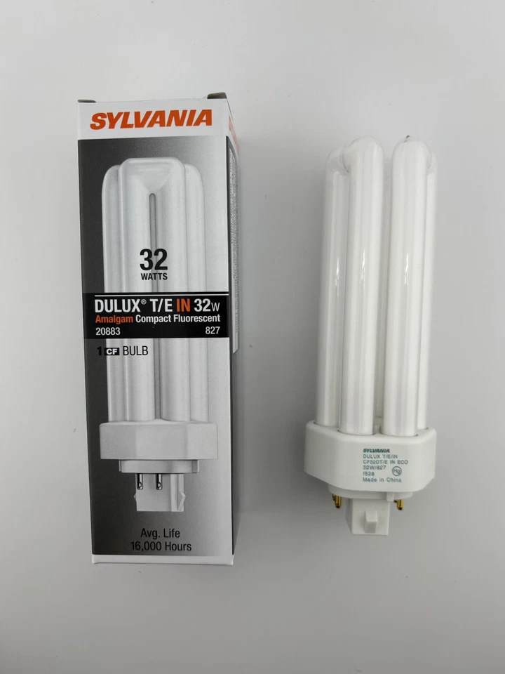 ⚡️5 Lot⚡️ Sylvania 32W Dulux T/E Compact Fluorescent Lamp 4 Pin 2700K - Image 2 of 4