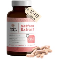 High-Potency Saffron Extract - 88.5mg per Capsule, 7- Supply, 240 Capsules