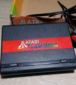 Atari Flashback Mini 7800 Console w/ 2 Controllers, AV & Power Cables - Works!