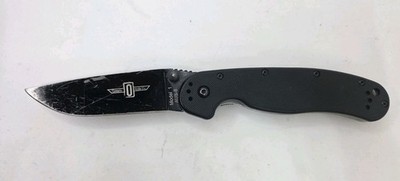 Ontario RAT 1 AUS8 Blade Black G10 Folding Pocket Knife