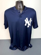 Majestic Men's New York Yankees Cool Base Two-Button Baseball Jersey Size Med
