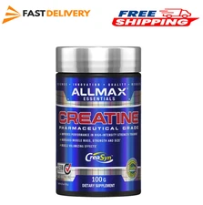 ALLMAX Essentials - Creatine Monohydrate,  Gluten Free & Fast Absorbing 100g