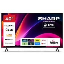 SHARP 40 Inch QLED TV Full HD TiVo Frameless Smart TV 40HE3245K 3 HDMI Inputs