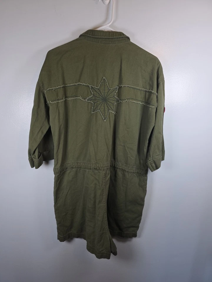 Mameluco Capitana Marvel, Disfraz, Mujer Talla Grande, 100% Algodón Foto 2 de 4