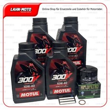 Service Kit Suzuki GSX-R 1000 Motul 300V 10W40 Öl+Filter GSXR K5 K6 K7 K8 K9