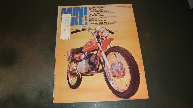 MINI BIKE GUIDE MAGAZINE DECEMBER 1971