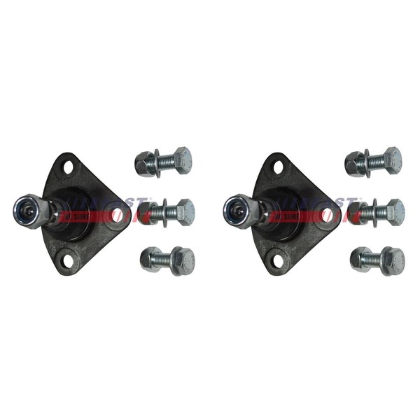 2X Fast Traggelenk Unten Vorne Beidseitig Passend FüR CitroËN Jumper Fiat Ducato-image