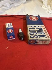 Box Of 7 C43l Ac Gm Engine Commercial Plugs Nos Green Ring