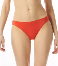 MICHAEL MICHAEL KORS Hipster Bikini Bottoms, Ruby (Orange), Small, $54