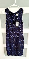 435 NWT MILLY Knee Length Shift Dress Sleeveless Womens Size 4 V-neck Lined