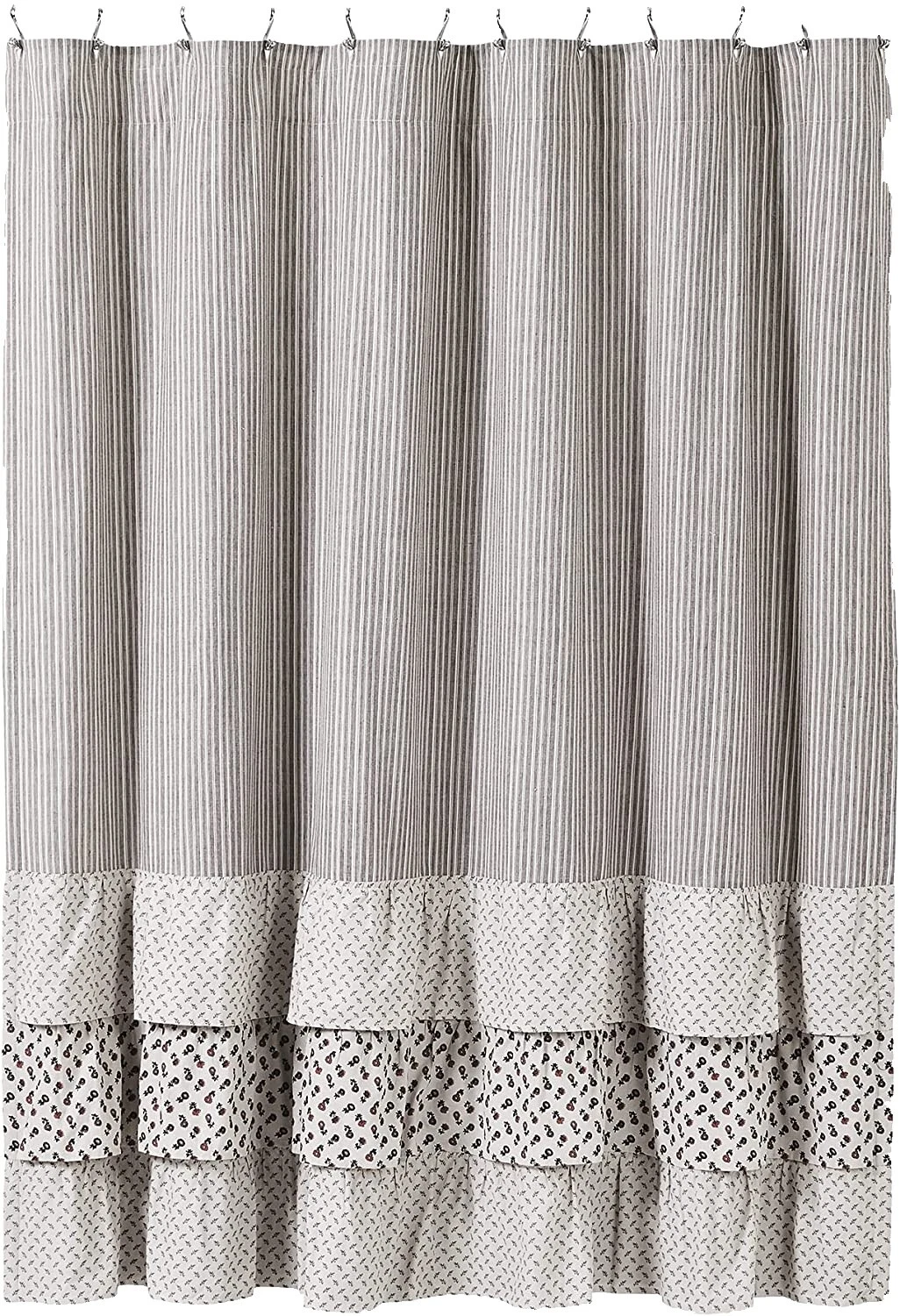 Занавески для душа в полоску French Country