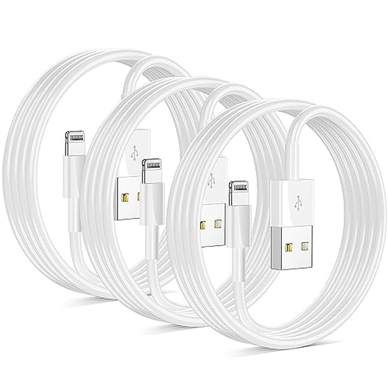 Iphone Charger Lightning Cable 6Ft 3Pack Mfi Certified Charging Cord for Apple-image